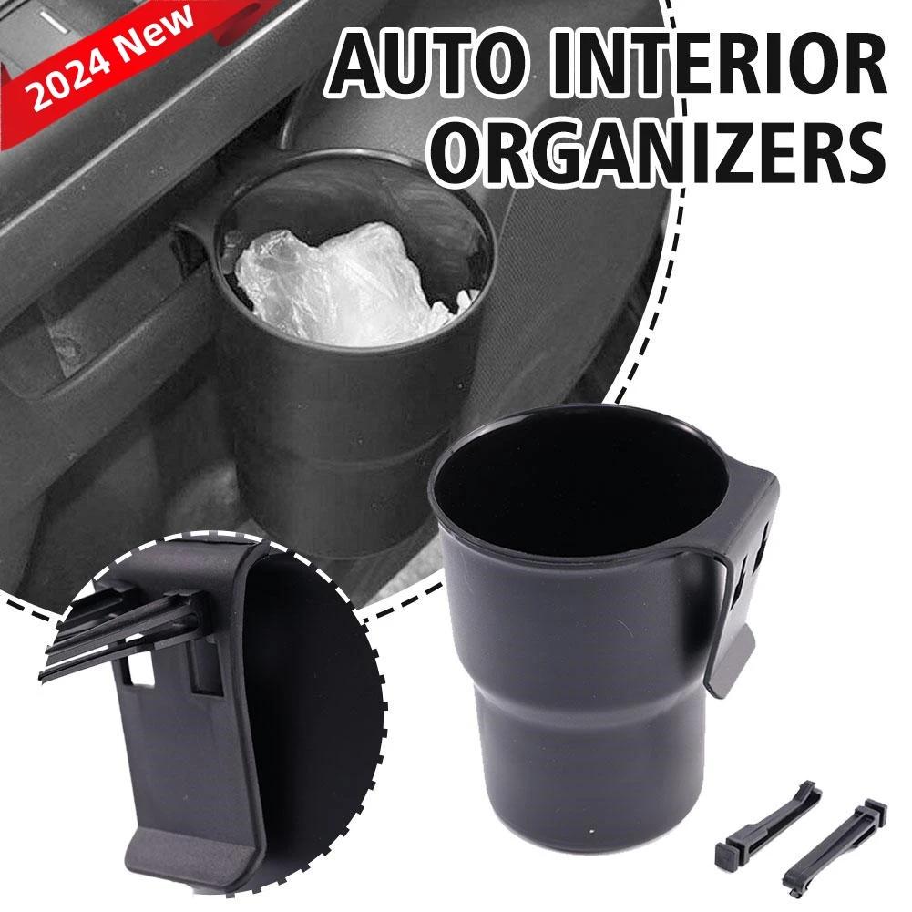 1PCS Multifunctional Car Water Cup Holder Mobile Phone Holder Beverage Holder Trash Can Air Outlet Chair Back Door Armrest Box