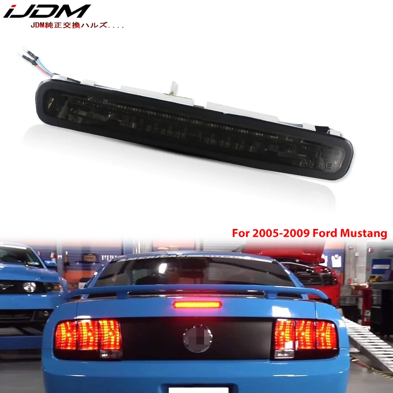iJDM Car led 12V for Ford MustangSuper Bright 16-LED 3030 chips Third 3rd Brake Light For 2005-2009 Ford Mustang red led