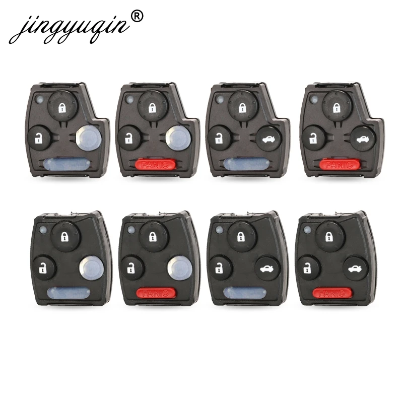 jinyuqin Button Pad for Honda Accord Civic CRV Odysser Pilot Fit 2007-2013 Replace Key internal Case Fob Button