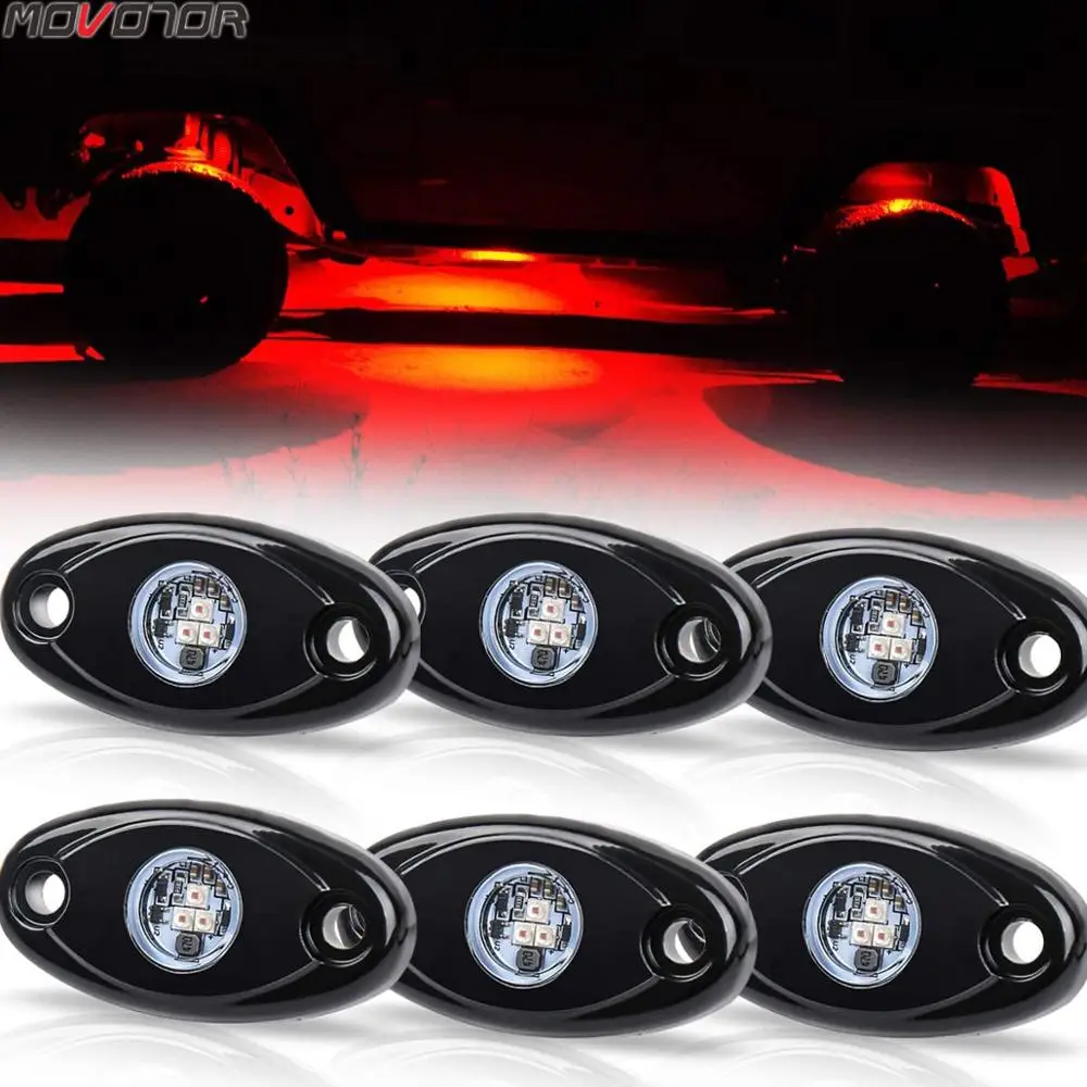 Waterproof LED Ambient Light for UTV ATV SUV RZR Off Road Boat underglow Lamp Truck Bed Lighting Under Body Light Footwell