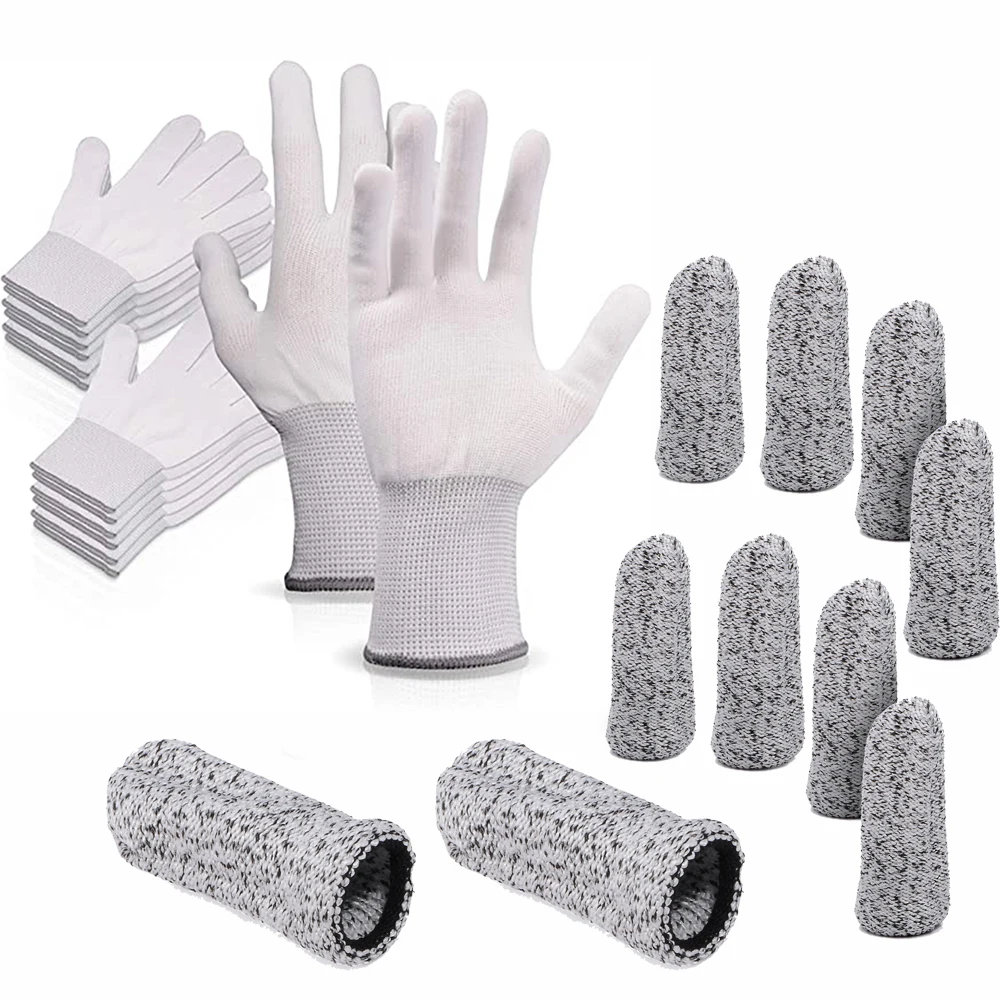 EHDIS Wrap Working Gloves Window Film Tinting Vinyl Applicator Mittens Tool Finger Sleeves Hand Covering Protector Car Supplies