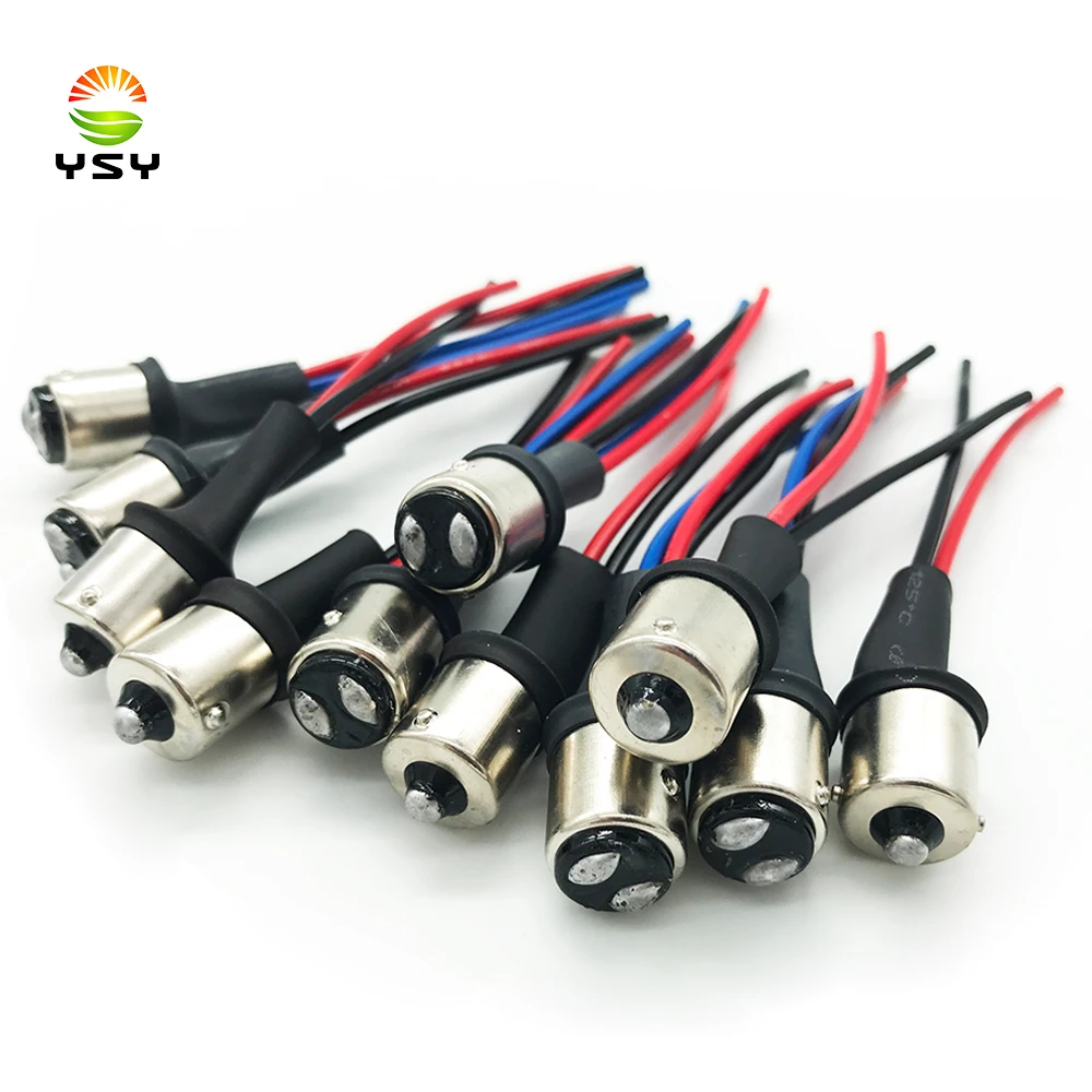 100x BA15S 1156 BAY15D 1157 Male Adapter Socket Wiring Harness For Car Motorcycle Headlig Tail Lamp Headlight Signal Retrofit