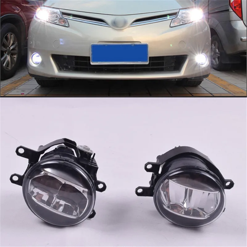 2pcs/Set Functions Safety Driving Auto Bulb LED Daytime Running Light Car Projector Fog Lamp For Toyota Camry 2018 2019