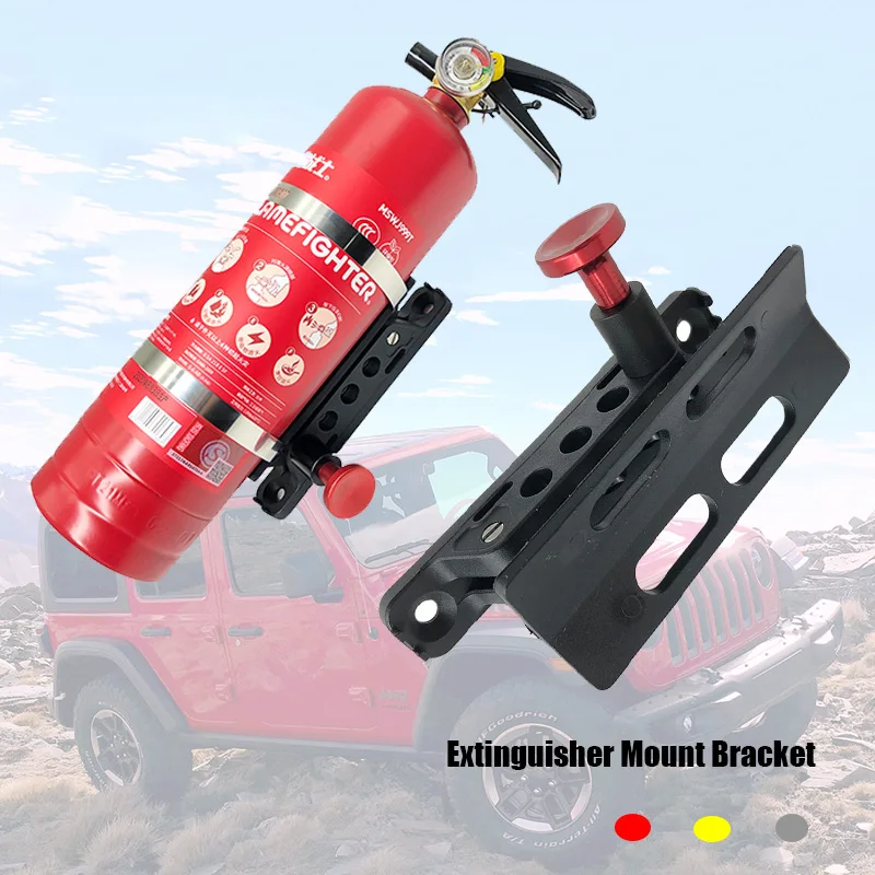 Car Extinguisher Mount Bracket Adjustable Fit for Sport/ JK/ Sahara Fire Extinguisher Mount Bottle Holder