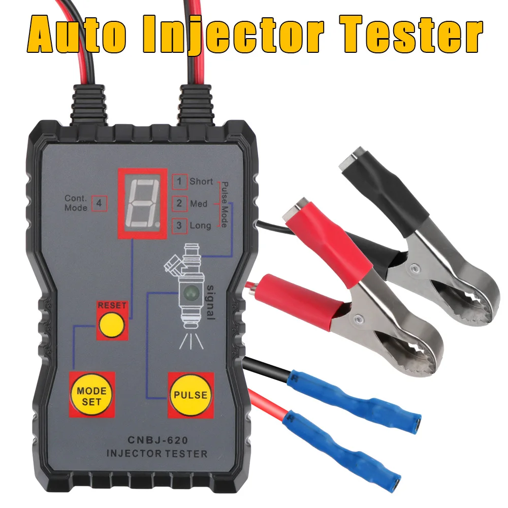 12V Car Fuel Injector Tester Ignition Fuel System Scanner Diagnostic Tools Automotive Cleaning Flush Cleaner 4 Pluse Mode Washer
