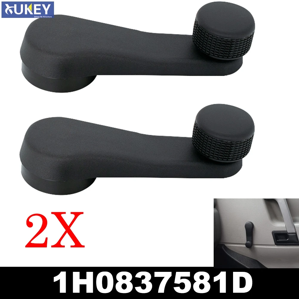2X Window Winder Crank Handle For VW MK3 MK4 Beetle Cabrio Golf Jetta T4 Transporter Camper Skoda Octavia Fabia Repair Kit