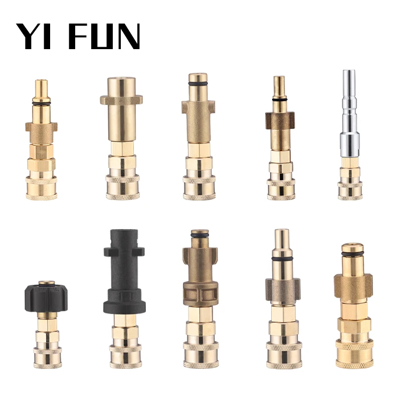 Adapter For High Pressure Washer Machine Quick Connector 1/4" to Spray Gun Wand Lance Adapter 1/4" Quick Plug For Karcher