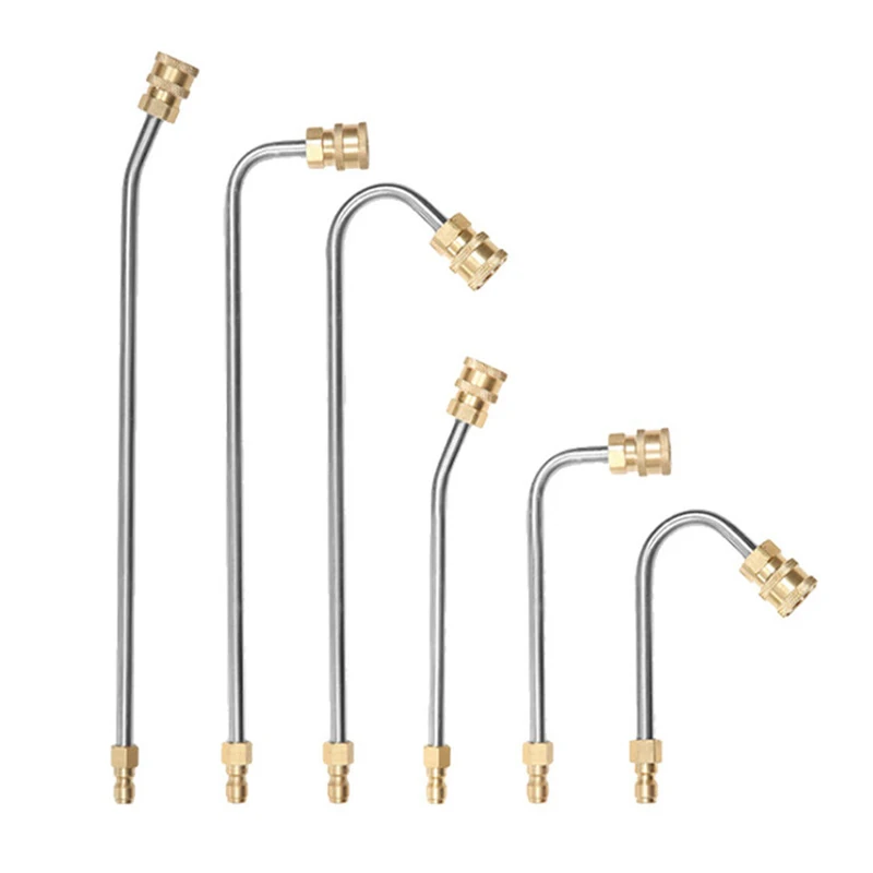 High Pressure Water Gun Car Wash Extension Rod Pressure Power Washer Gutter Cleaner Attachment Lance/Wand 1/4" Quick Connect Rod