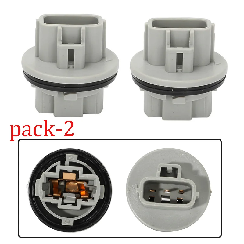 2PCS Front Turn Signal Light Bulb Socket For Toyota Venza Tundra Tacoma 90075-60060