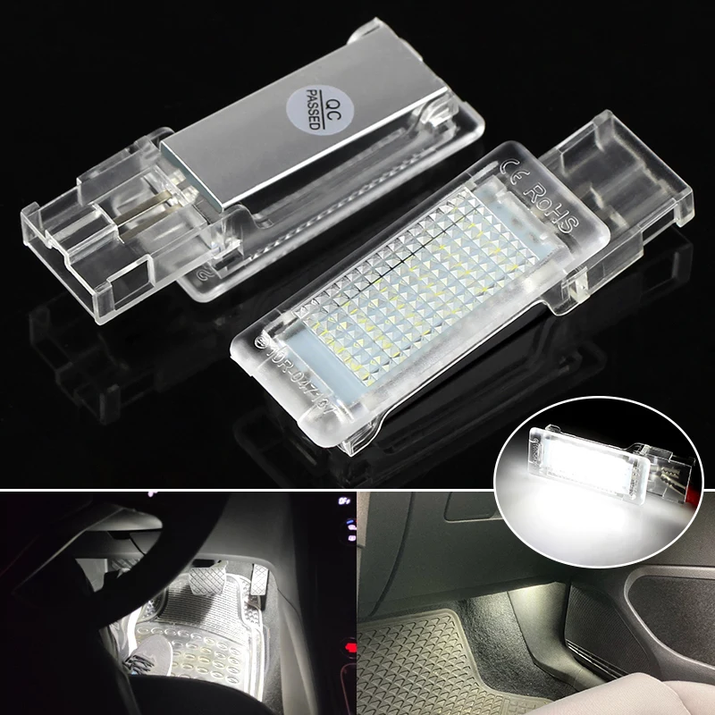 LED Footwell Light Luggage Compartment Glove Box Lamps For Seat Ateca Alhambra Skoda Superb Rapid VW Passat B6 B7 Golf 5 6 Caddy