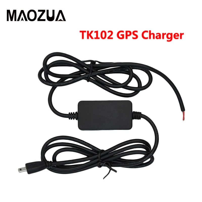 Maozua GPS Tracker TK102B Hard Wired Vehicle Charger Kit 12-24V Car Battery Adapter USB GSM Charger for GPS Tracker TK102