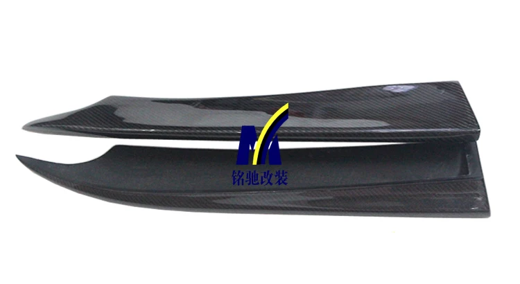 Fit for 07-14 Mercedes-Benz C W204 C63 AMG Angle-wrapped Carbon Fiber Back-wrapped Angle Back-lip Scraper