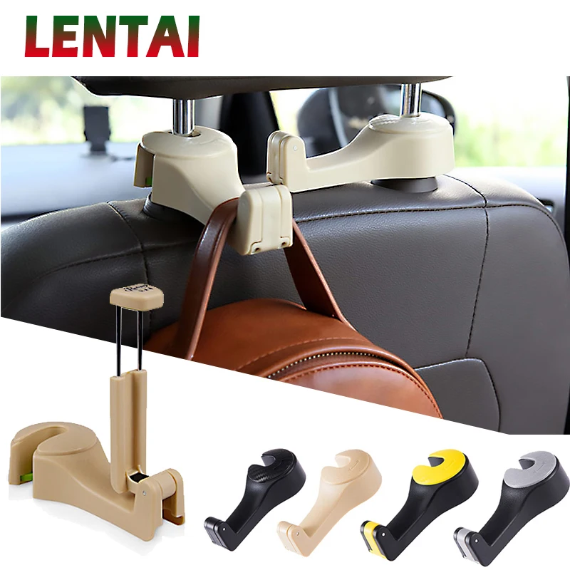LENTAI 1PC Car Back Seat Storage Hook & Mobile Phone For Mercedes W205 W203 W211 Volvo XC90 S60 XC60 S80 V40 Alfa Romeo 159 156
