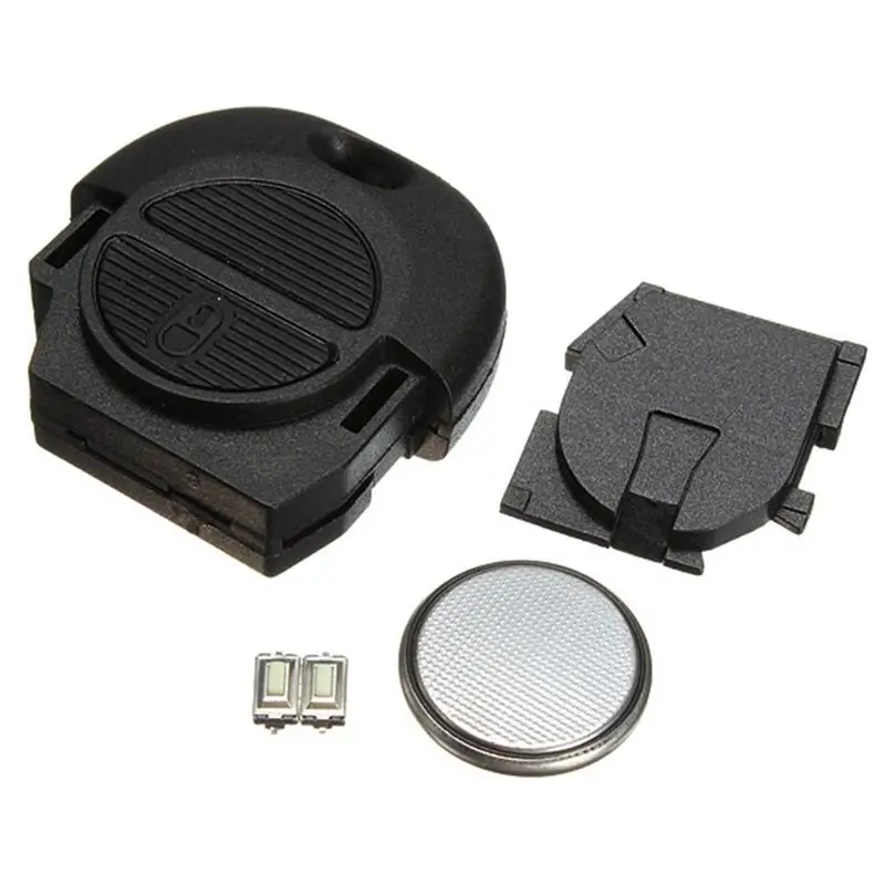 1PCS Remote Key Fob Case Repair Kit Key Shell 2 Switches & Battery For Nissan ALMERA PRIMERA MICRA X TRIAL NATS