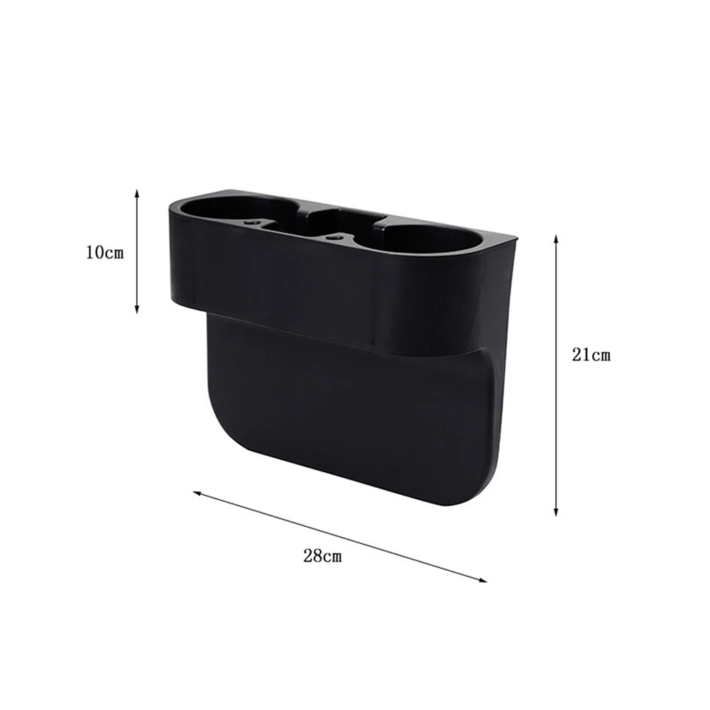 Black 2 Cup Holder Drink Beverage Seat Seam wedge Car Auto Truck Universal Mount
