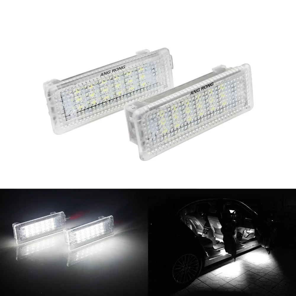 ANGRONG 1 Pair Canbus LED Footwell Door Courtesy Interior Light Glove Box Reading Lamp For BMW E92 E81 E87 F20 E60 1 3 5 Series