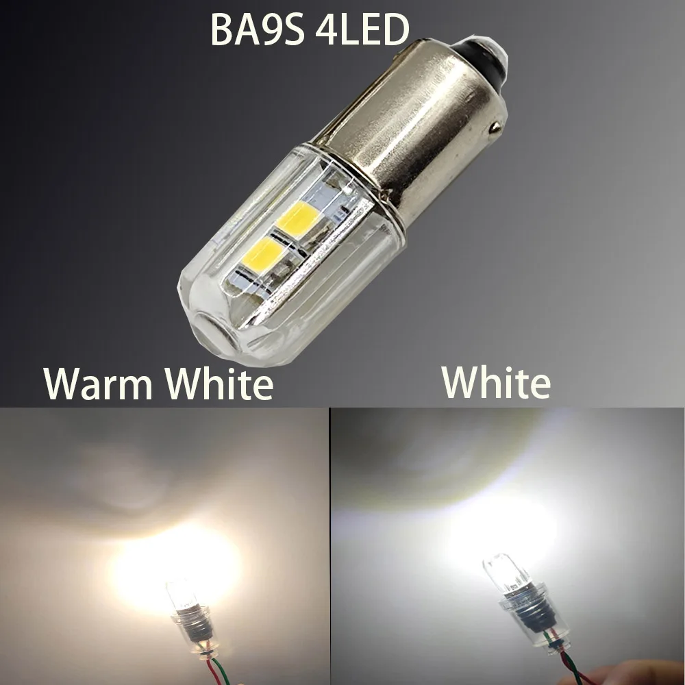 2PCS  BA9S T4W LED Car light bulb T2W T3W H5W interior Car LED License Plate light DC12V 12913 12910 12929 BA9 57 756 1816  1891