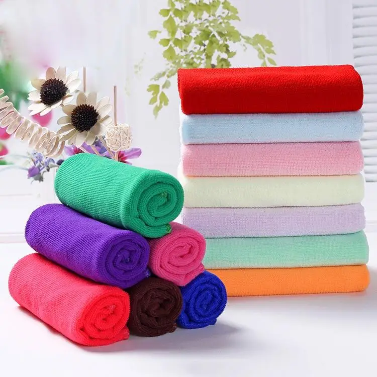 1pc 25*25cm Car Wash Towel Soft Microfiber Fiber Buffing Fleece Car Wash Towel Absorbent Dry Cleaning Cloth Cleaner Kit