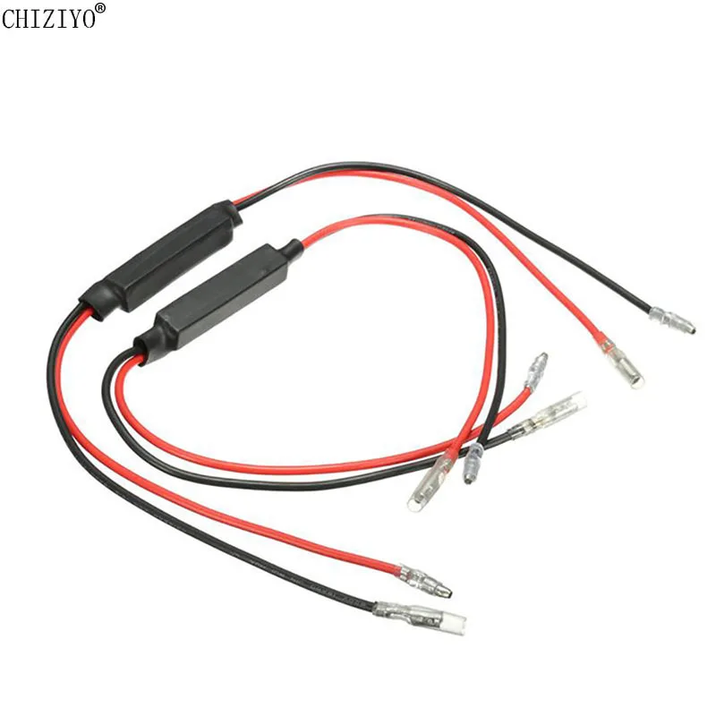 1 Pair 10W 10 Ohm Motorcycle Resistance Power Resistor Load Decoding for LED Turn Signal Flashing Repaire Fault Elimination