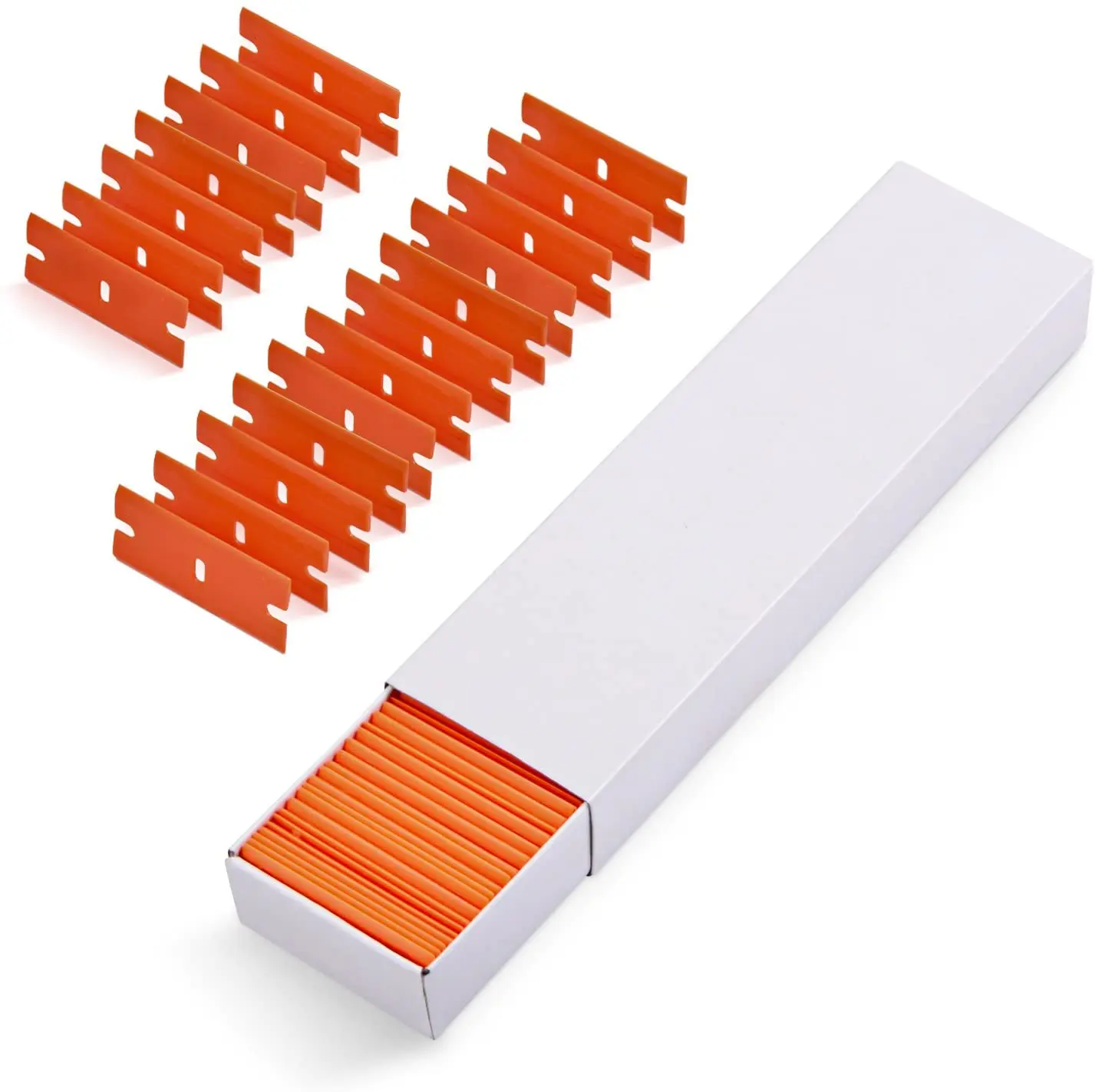 50 / 100pcs Razor Blade Scraper Plastic Window Glass Glue Cleaner Remover Knife Blades Tinting Label Decal Adhesive Remover Tool