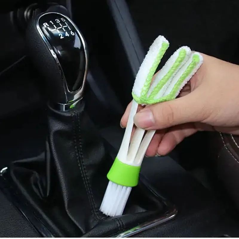 Car Air Conditioner Vent Brush Microfibre Auto Grille Cleaner Detailing Blinds Duster Brush For Chevrolet Cruze Aveo Captiva Tra