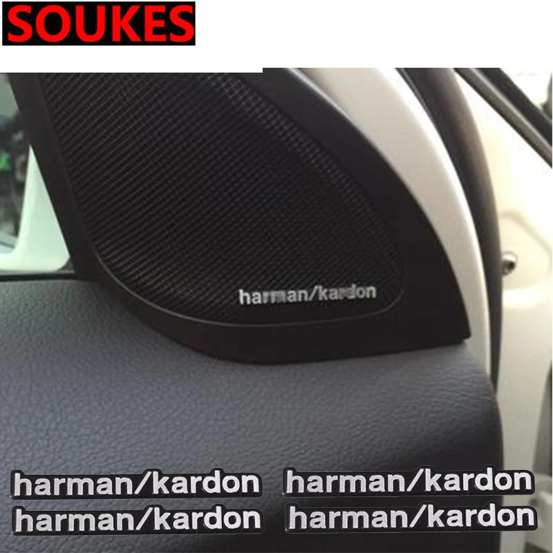 Car Audio Stickers Car-Styling For Harman/Kardon For BMW E39 E36 F30 F10 F20 X5 E53 E70 Hyundai Solaris Accent I30 IX35 Tucson
