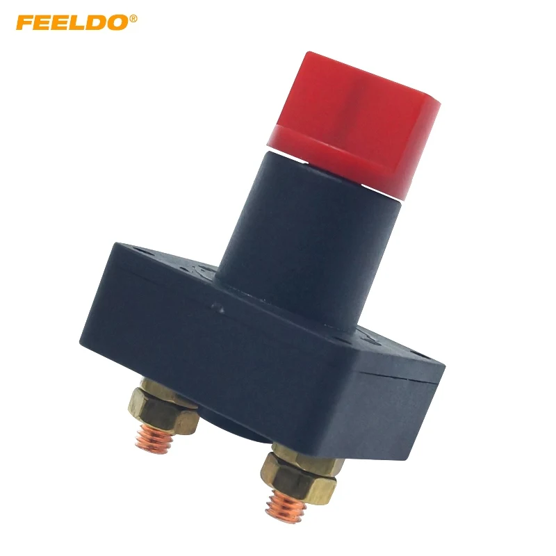 FEELDO Auto 100A Battery Isolator Switch Disconnect Power Cut Off Kill Switches For Car Truck RV Boat Accessories