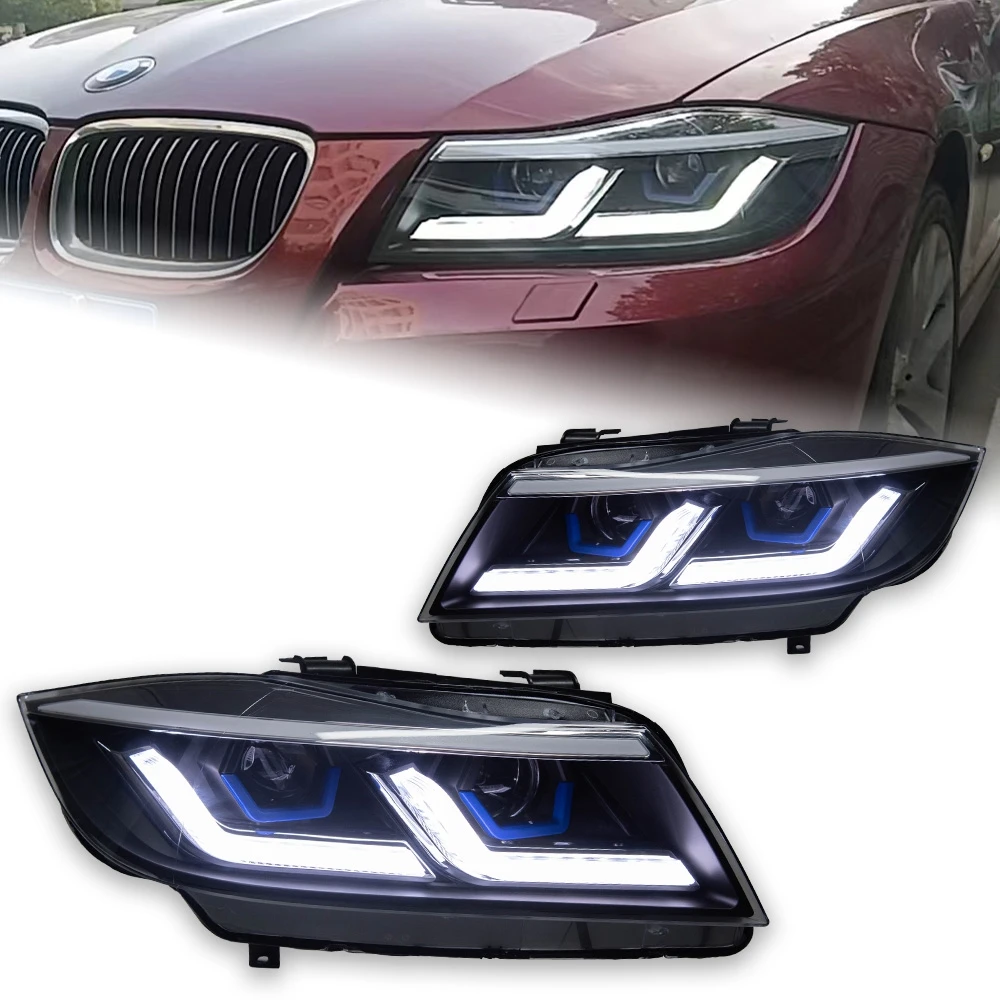 Car Styling Head Lamp for BMW E90 Headlights 2005-2012 320i 318i 323i 3 Series LED Headlight DRL Hid Bi Xenon Beam Accessories