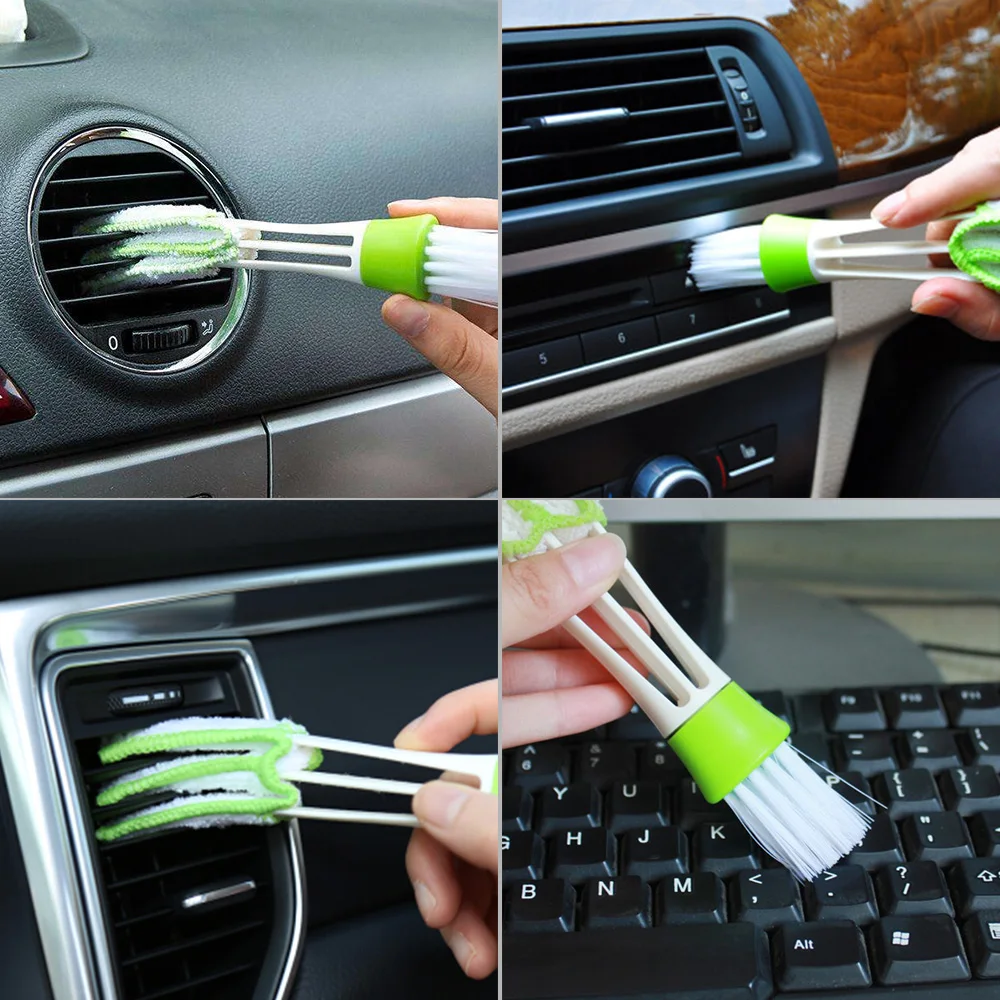 Universal Car Interior Cleaning Brush Air Conditioning Outlet Clean Brushes Crevice Dust Removal Detailing Brush Tools for BMW