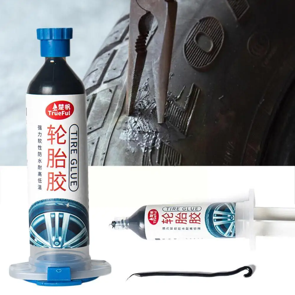 30ml Car Tire Sealant Tire Tube Patching Glue Rubber Repair Kit Tire Adhesive Universal Adhesive Tool Cement
