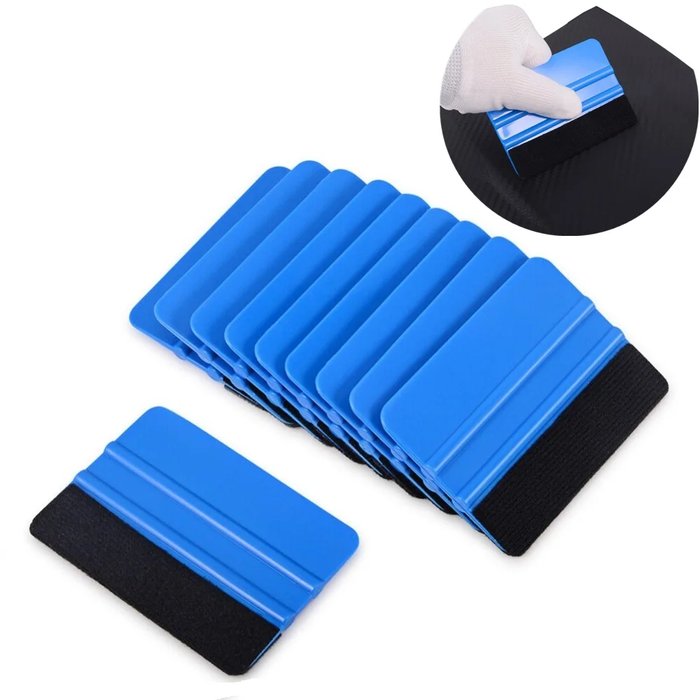 Car Scraper With Felt Squeegee Tool Film Wrapping for FIAT 500 Panda Punto Bravo flip cover