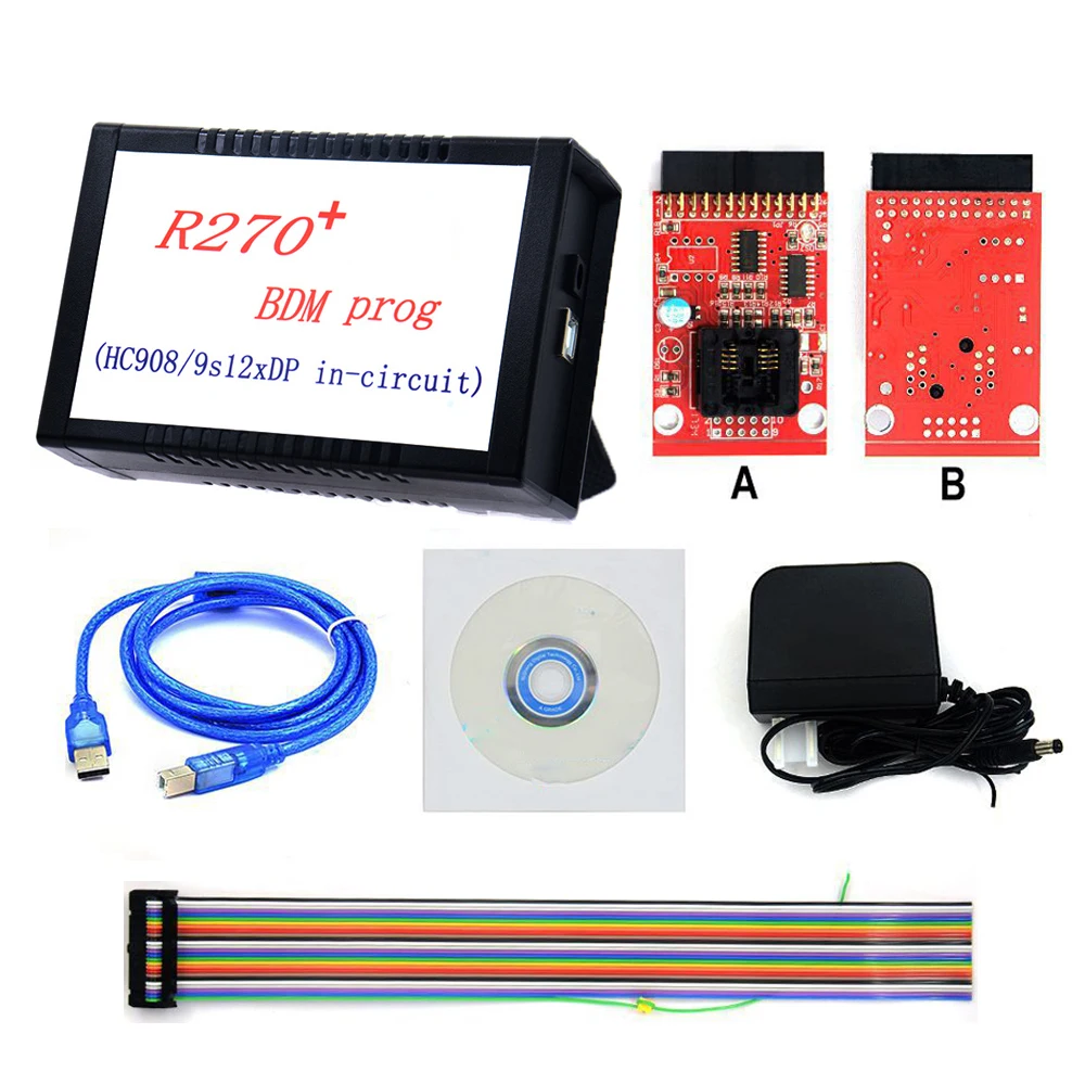 For BMW CAS3 CAS4 EWS4 BDM Programmer Support M35080 Series R270+ Auto Key Programmer Tool For Benz EZS V1.20 Car Key Prog SRS