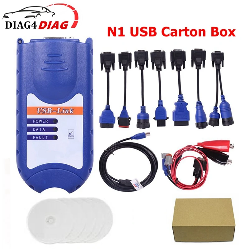 NEW For NEXIQ USB LINK 125032 Diesel Engine Truck Interface OBD2 Diagnostic Tool Heavy Duty Truck Vehicle Scanner Full Chip