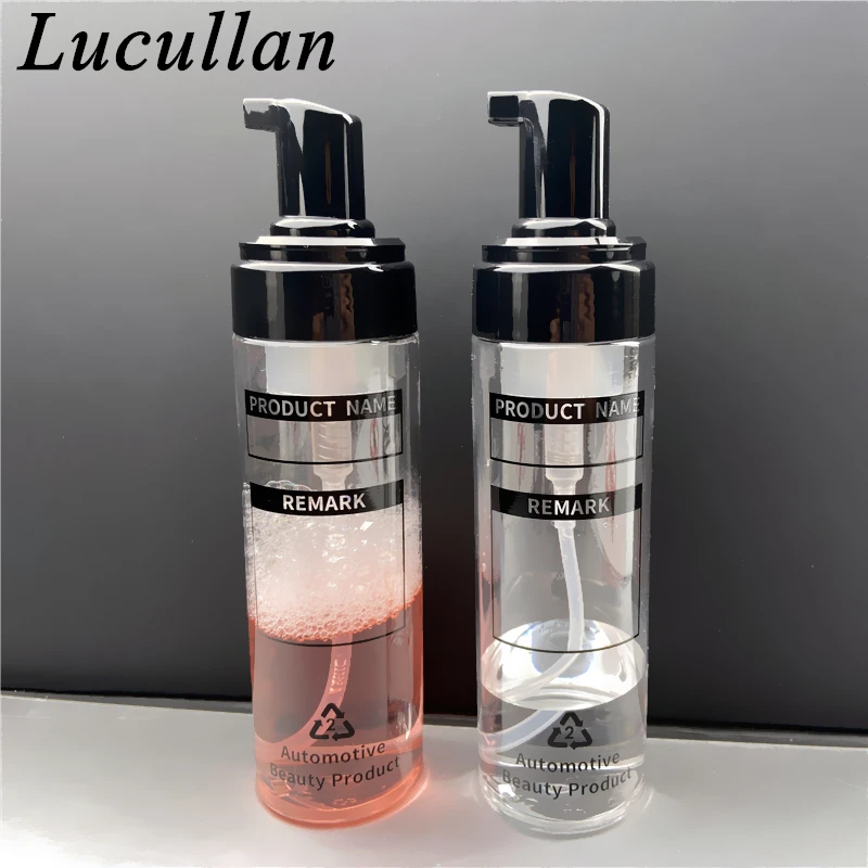 Lucullan Car Wash Shampoo Container Dilution Refill Bottles 200ML Press Head Portable PET Dispenser Bottle