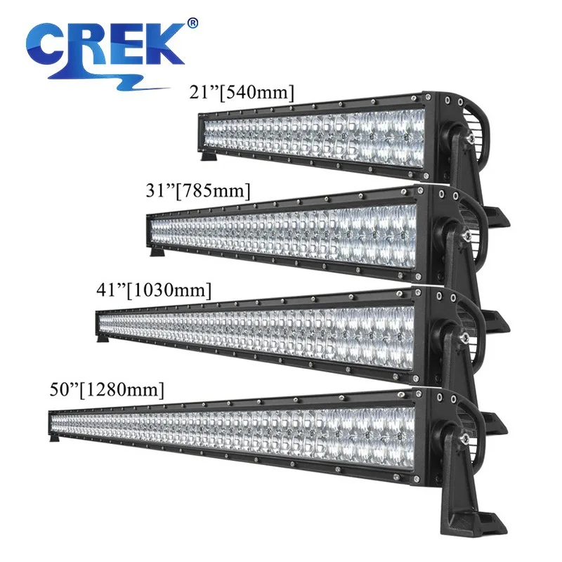 CREK 5D 21 31 41 50 Inch Car Roof Double Row LED Light Bar 12V 24V Offroad Combo Beam Work Lightbar for Fiat Boat 4x4 Niva Lada