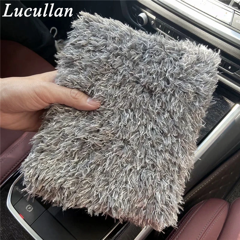 LL Microfiber 9" Car Wash Pad - Clean Sponge Wrapped in Soft,Plush Fiber Cloth Safe Washing with Car Soap Bucket Foam Gun