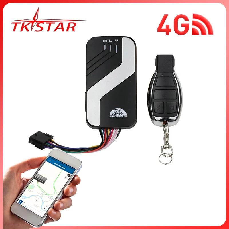 Car GPS Tracker Car 4G LTE Vehicle Tracking Device Voice Monitor Cut Off Fuel Alarm Door Open Alarm Motorcycle TK403C TK403D