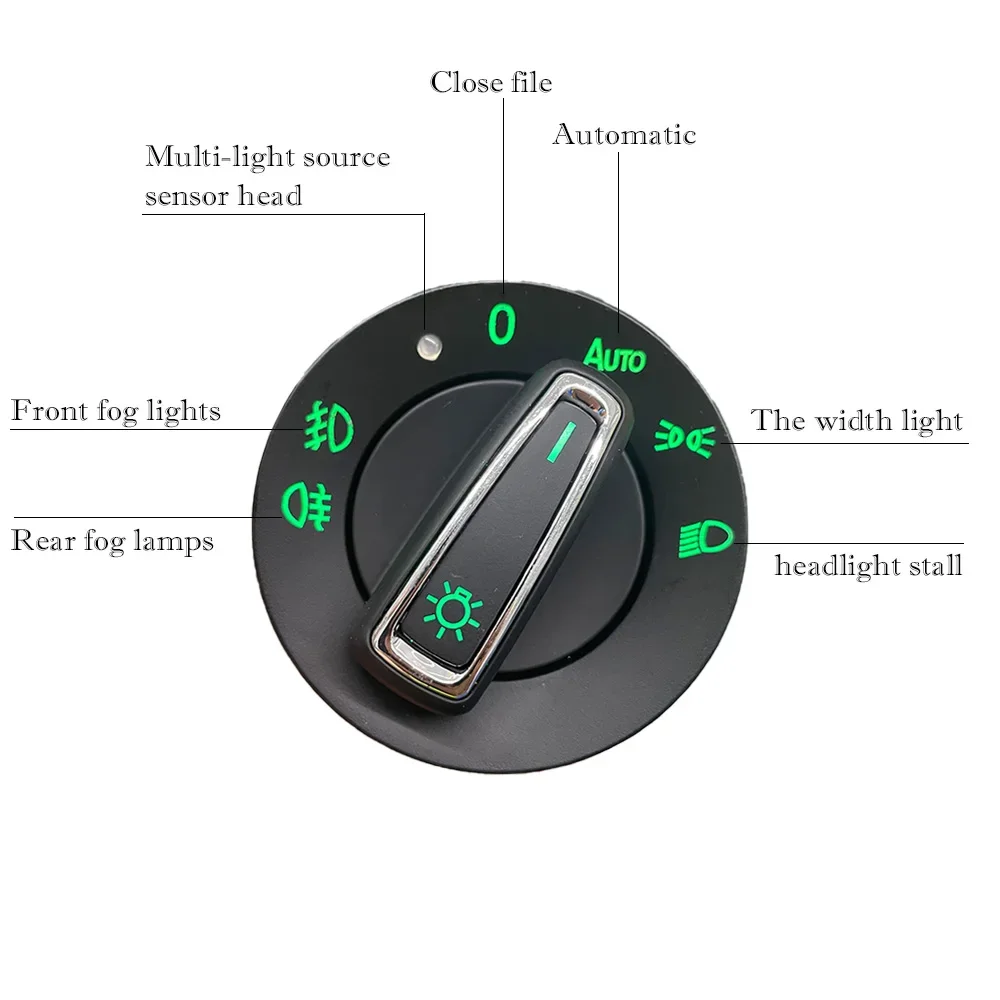 Car Automatic Fog Light Switch Button for Skoda Octavia 5e 2 A5 Superb 3 Rapid Spaceback Built-in Sensor Module Accessories