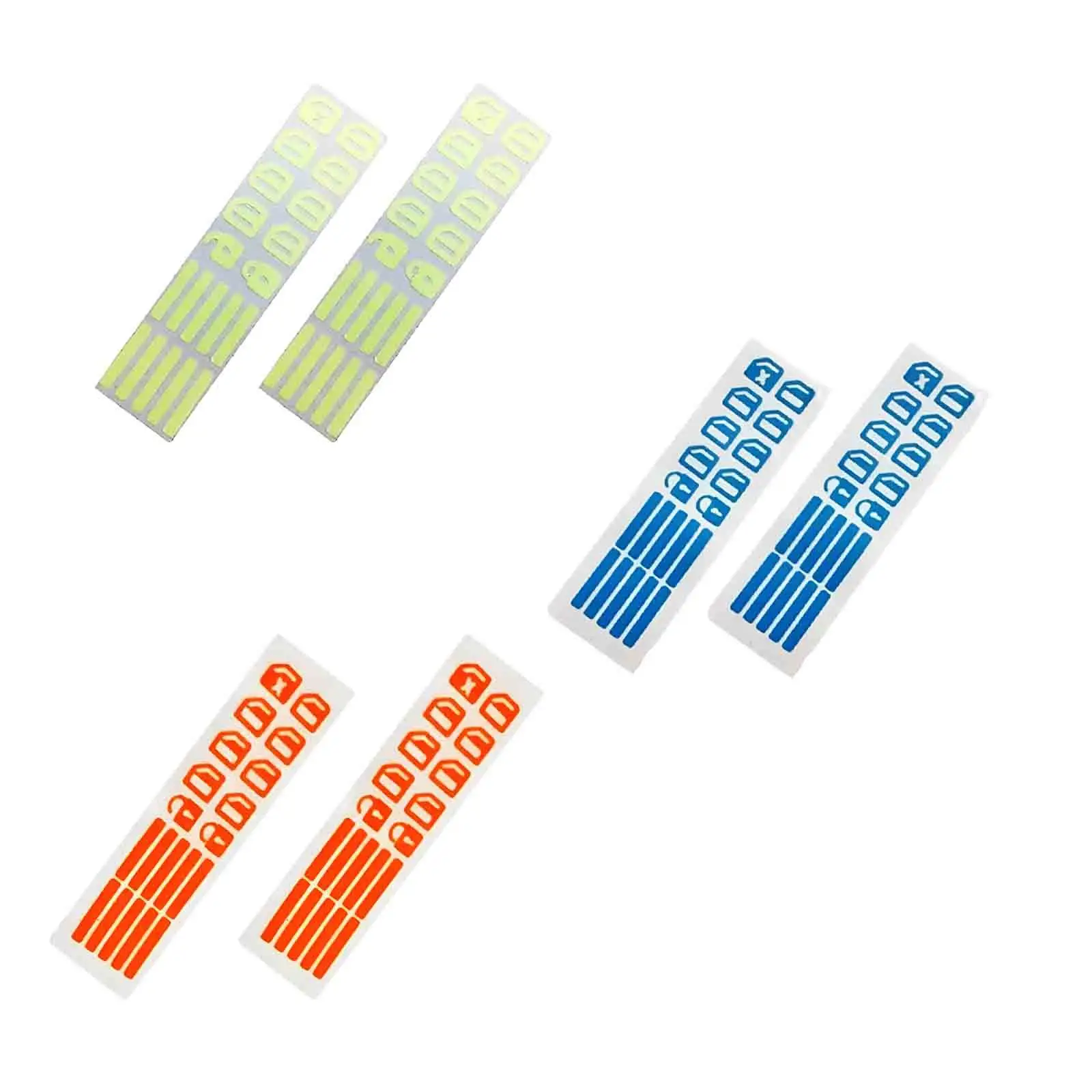 2 Pieces Car Control Switch Button Luminous Stickers Glow in Dark Easy Installation Automotive Accessories Fluorescent Decals