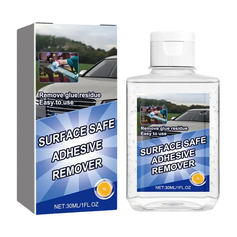 Surface Safe Adhesive Remover Car Glass Cleaning Adhesive Remover Odorless Leaves No Trace Solution For Home & Car Use On