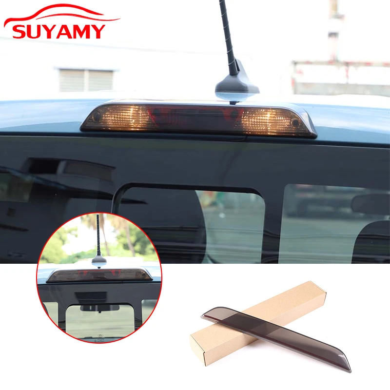 ABS Smoked Lamp Car Rear Additional Brake Lights Blackout Trim Cover For Ford Maverick 2022-2023 Auto Accessories