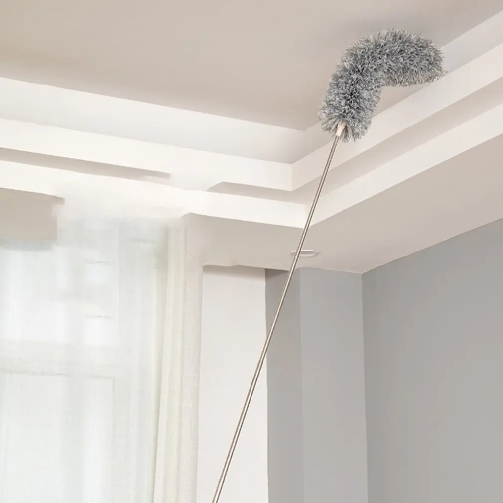 Extended Feather Duster Retractable Household Cleaning Ceiling Dust Duster Sweeping Dust Removal Duster Car Furnit Cleaning Tool