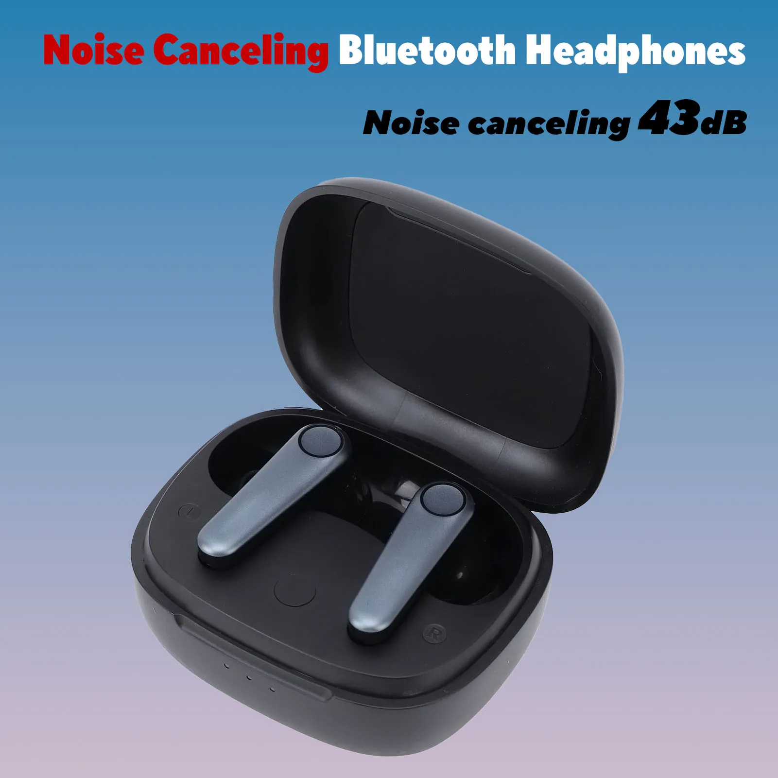 Wireless Earbuds Bluetooth 5.3 Noise Cancelling 6 Mics IPX5 Water Resistant 45H Long Playtime Earphones