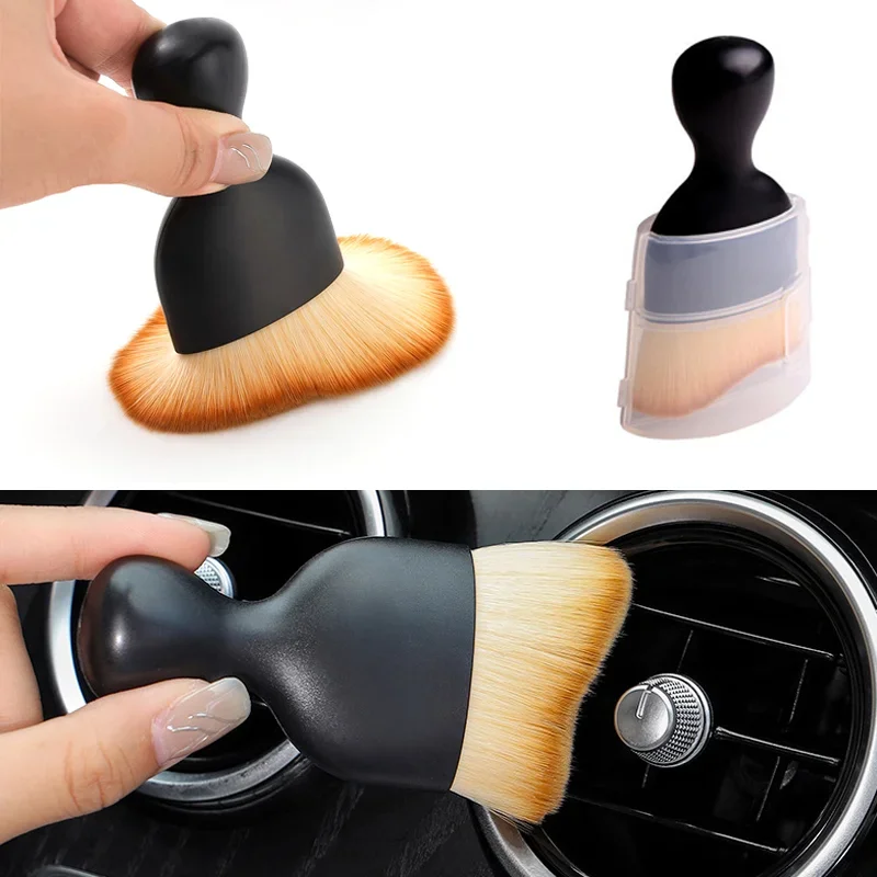 Car Interior Cleaning Tool Air Conditioner Air Outlet Cleaning Artifact Brush Car Brush Car Crevice Dust Removal Car Detailing