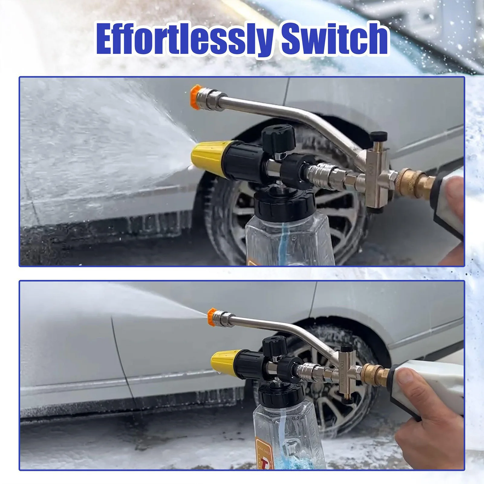 Pressure Washer Extension Wand Easy to Install Highly Efficient Cleaner Accessory Suitable for Home Boat Car Washing
