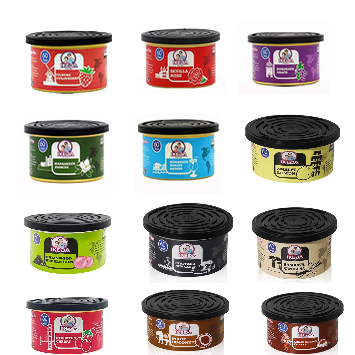 Car Air Freshener:Bubble gum  Scent | Organic Cans | Odor Eliminator Essential | Long-Lasting | Strong Fragrance | For Home Car