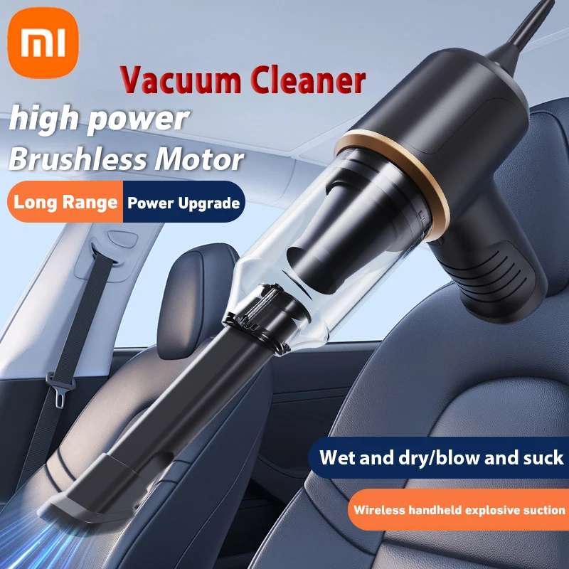 Xiaomi Mijia Car Vacuum Cleaner Cordless Handheld Blowing and Suction Dual Use Powerful Cleaning Suitable for Home Car Computer