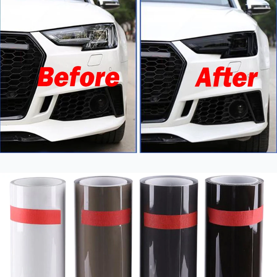Quality Car Headlight & Taillight & Fog Light Lamp Smoke Black PU PPF Protective Film For Auto Styling Decoration Accessories
