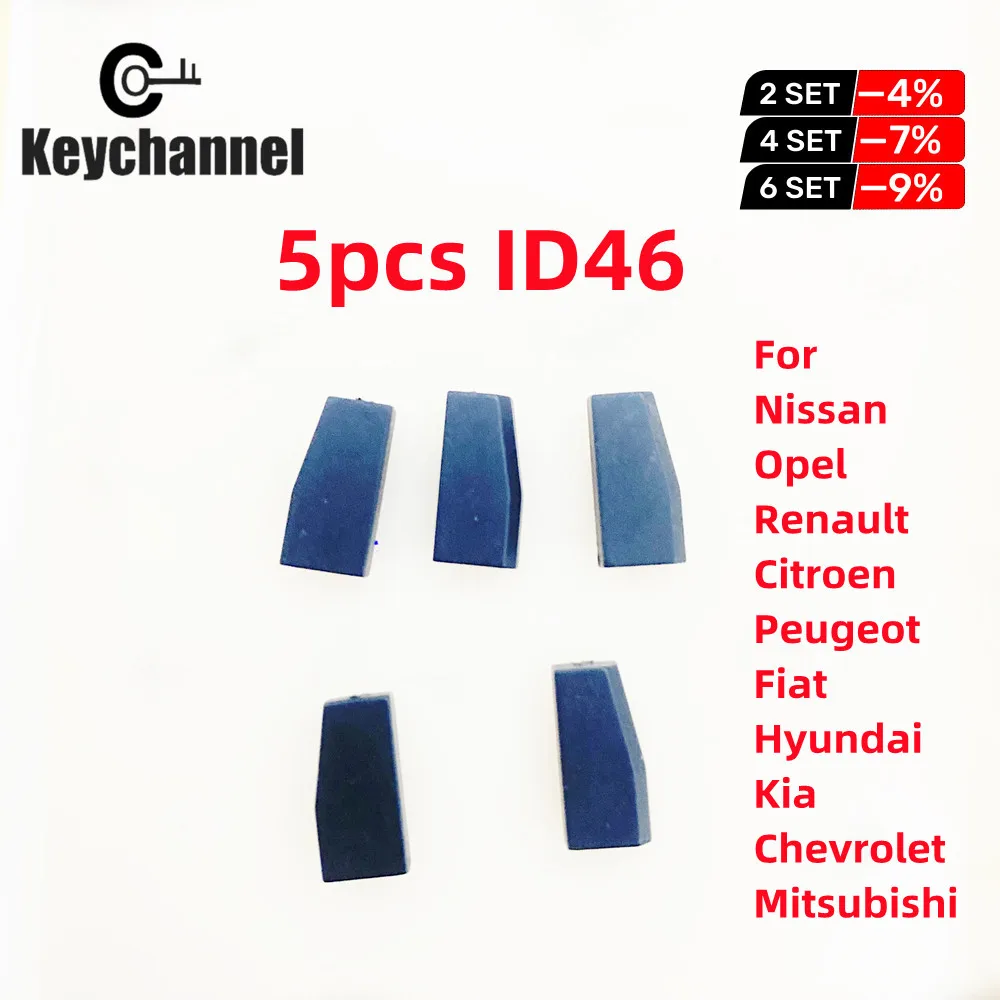 Keychannel 5pcs Car Transponder PCF7936 ID46 Chip VVDI ID48 Immo Chip for Golf Jetta Opel Renault Citroen Fiat Peugeot HyundaiI