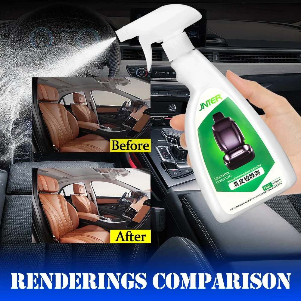 500ml Car Plastic Restore Agent Leather Repair Kit Auto Interior Parts Coating Renovation Restorer Accessories